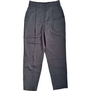 Express Ankle Pinstripe Black Pants - Super High Rise -  Size 2